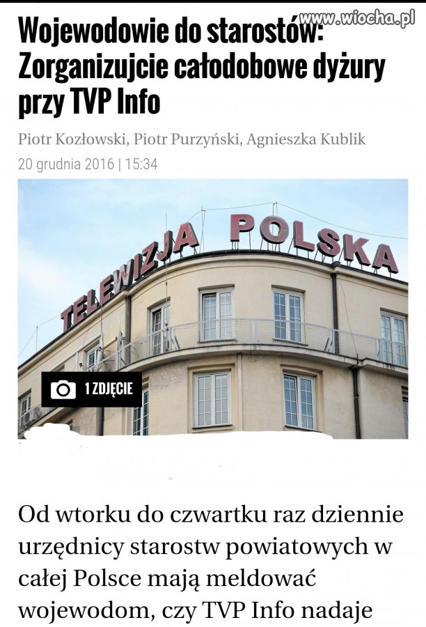 Jak nie confetti to dyżury przy tvpis 