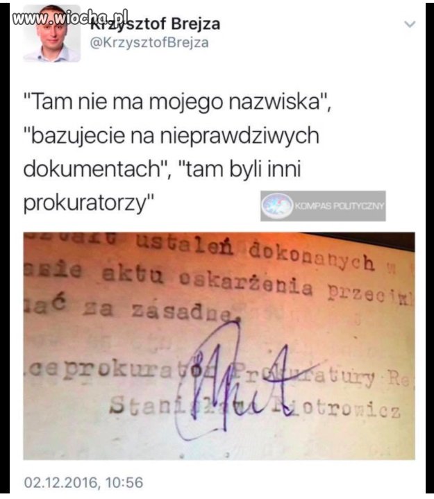 Sprawa się rypła tow. Piotrowicz