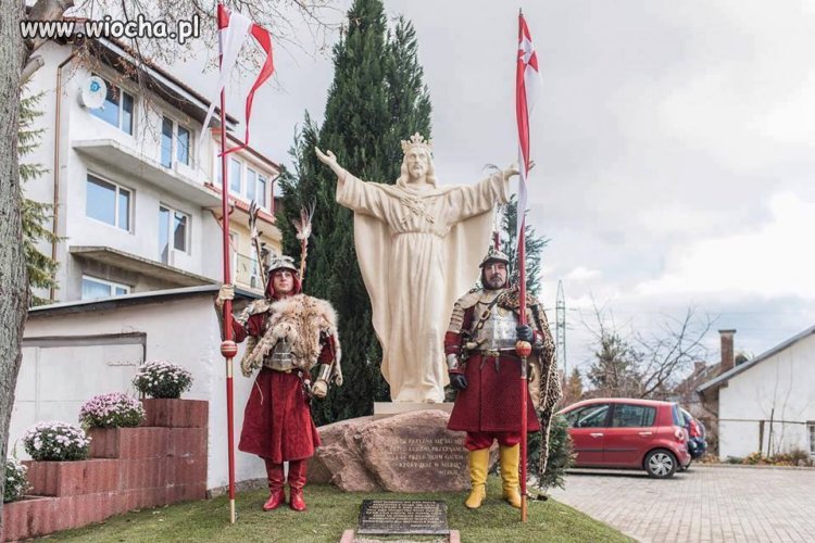Król Polski z obstawą 