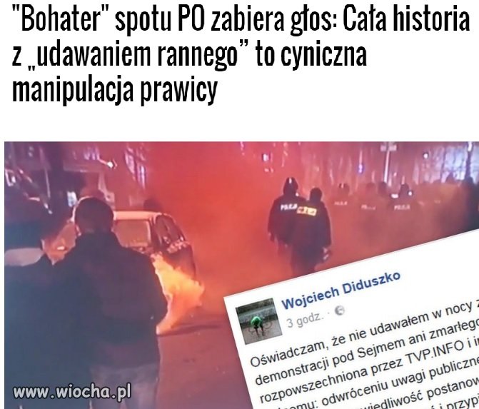 Trochę za późno panie ofiaro 