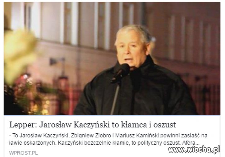 No i nie ma już z nami Leppera... 