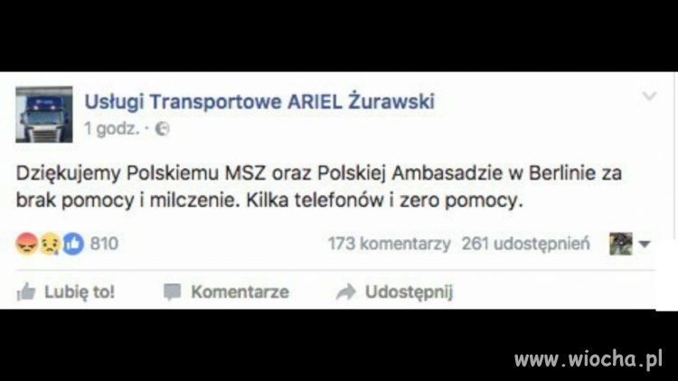 Podziękowania dla MSZ