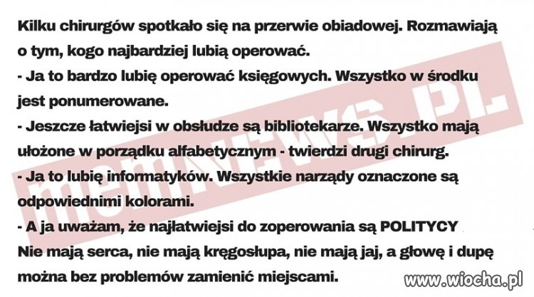 Politycy na wesoło.
