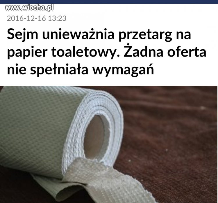 Tu jest prawdziwy problem, a nie 