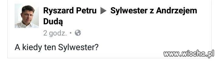 Rychu pyta o Sylwester.