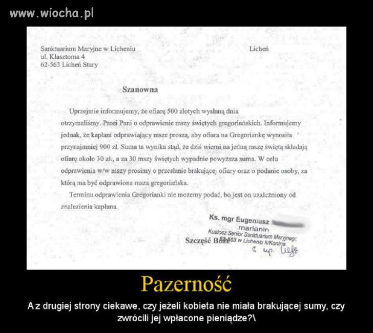 Biznes to biznes i nie ma przebacz.