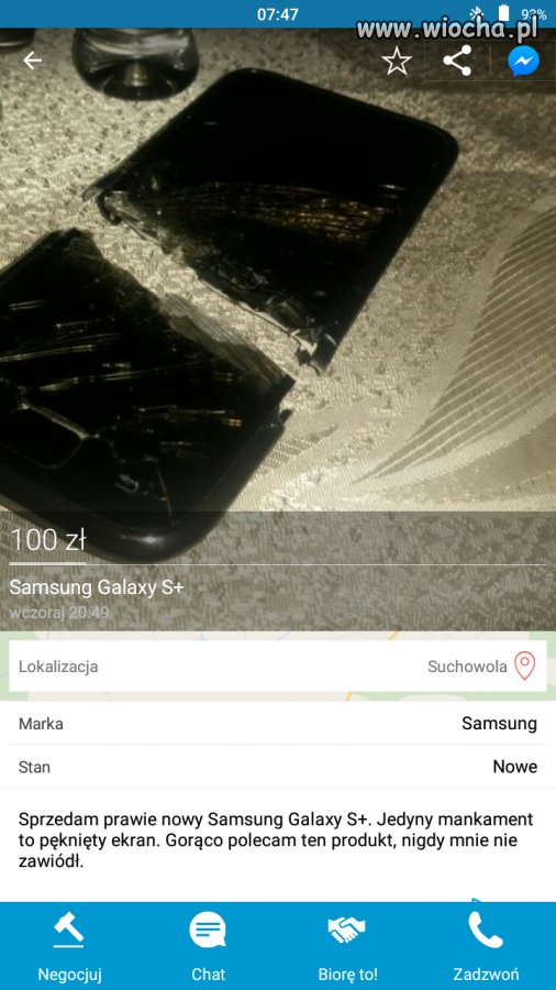 Prawie nowy telefon