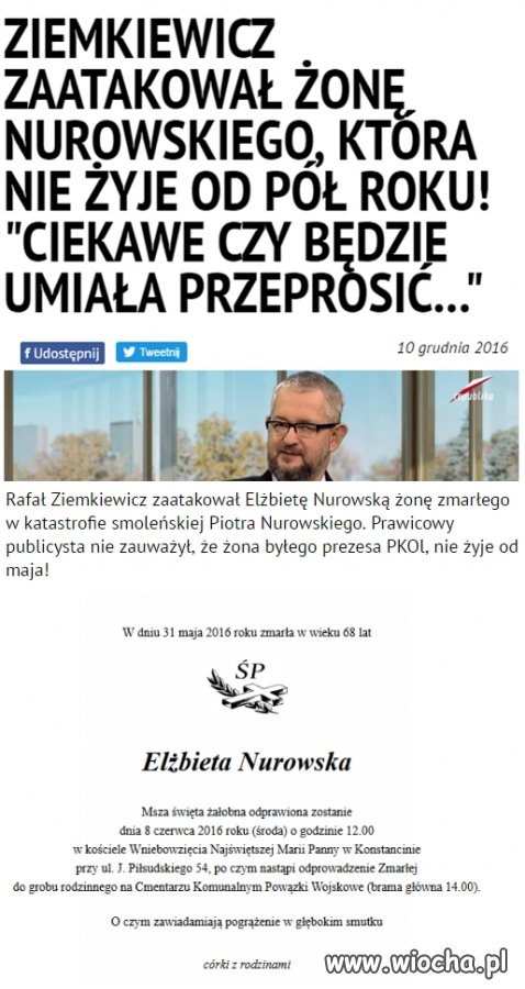 Raczej będzie idiotę