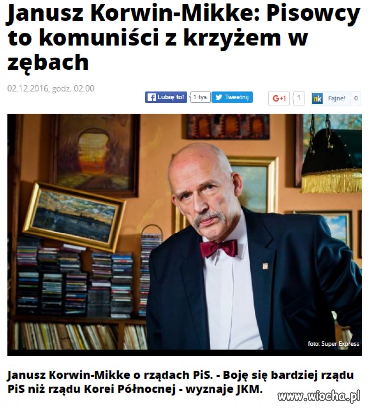 Trudno tu nie zgodzić się z Korwinem. 