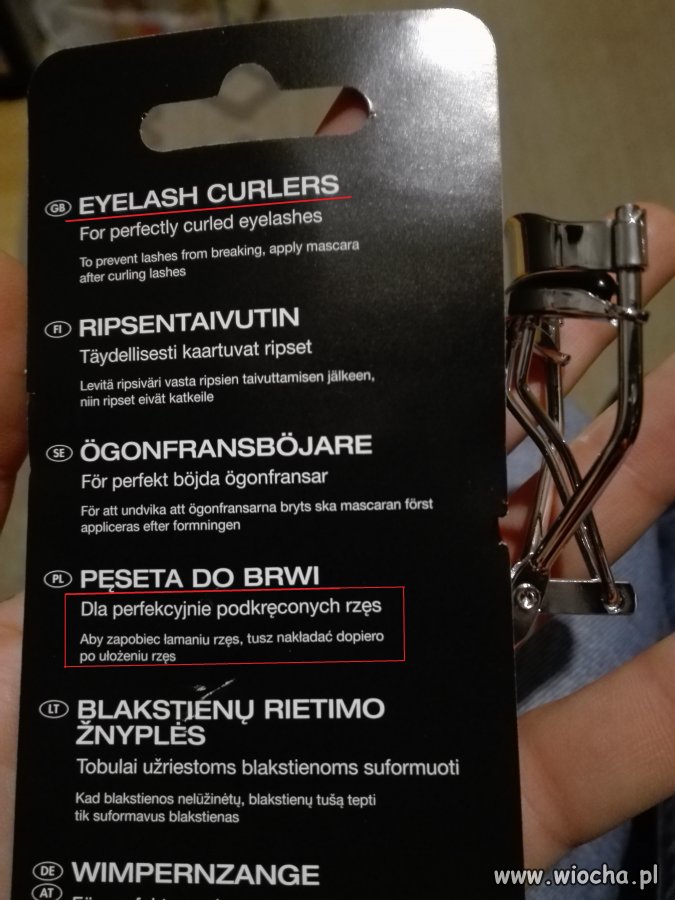 Chyba nieprawidłowo używałam pęsety...