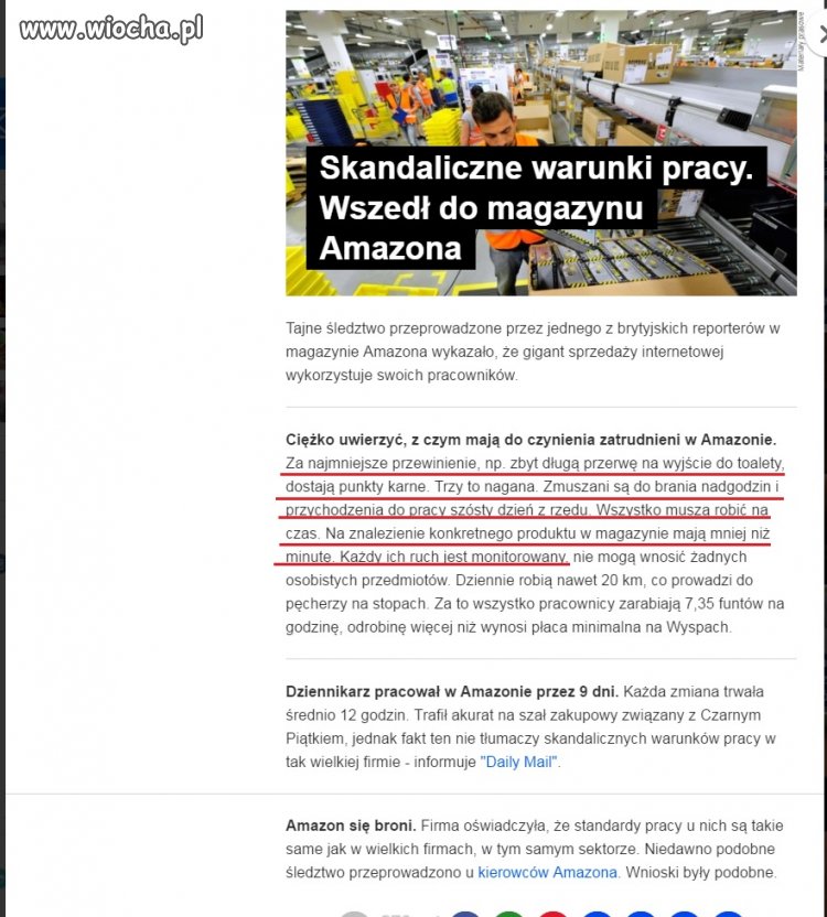 Amazon - czyli jak zostać niewolnikiem