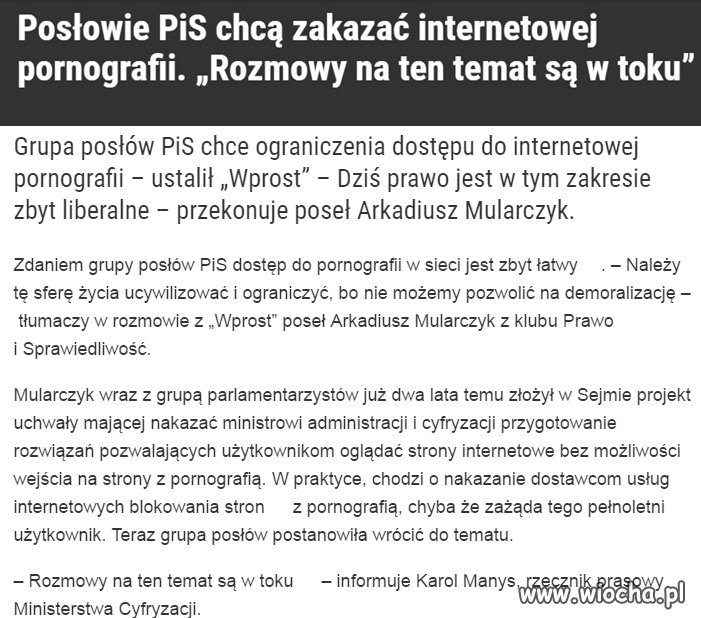 Wtedy jak zakażą