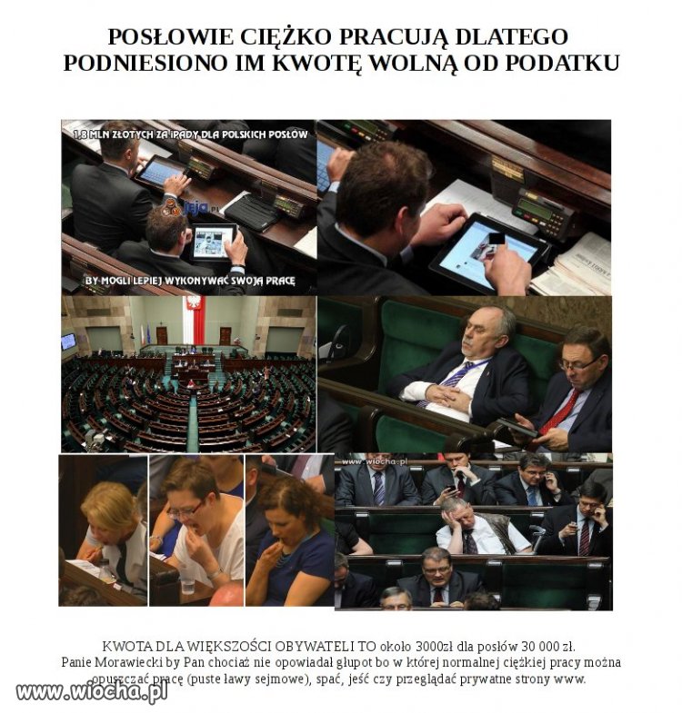 Ciężka praca posłow