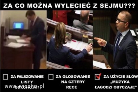 Nowe normy w Polskim sejmie.
