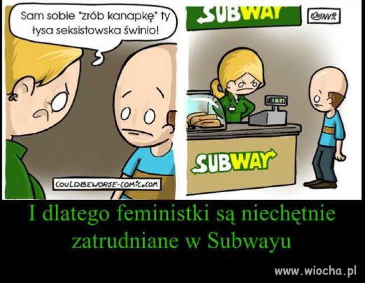 Feministka w pracy.