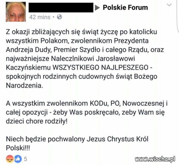 Polak, katolik, lepszy sort. 