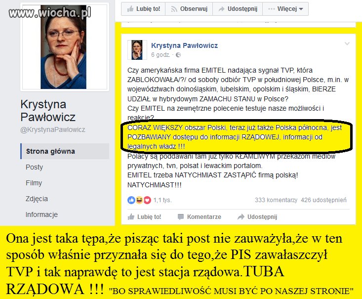 Kryśka potwierdziła tym wpisem swój 