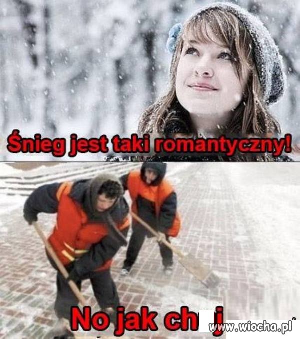 Romantyczny śnieg