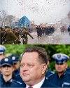 Tak się wita wiceministra PiS w Augustowie!!!