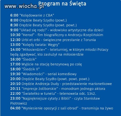 Program tv