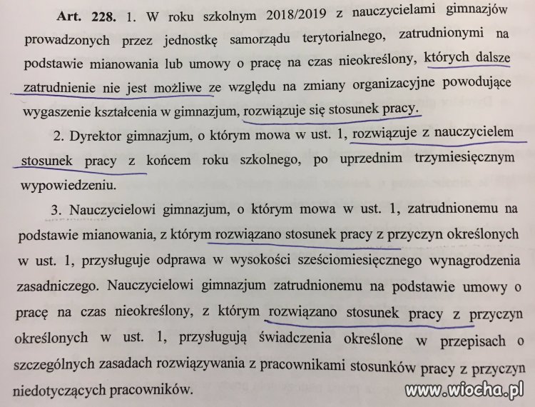 W temacie gimnazjów 