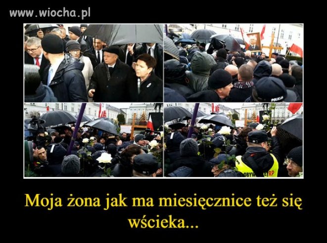 A ta ciotka nie ma miesiączki ale ma miesięcznicę