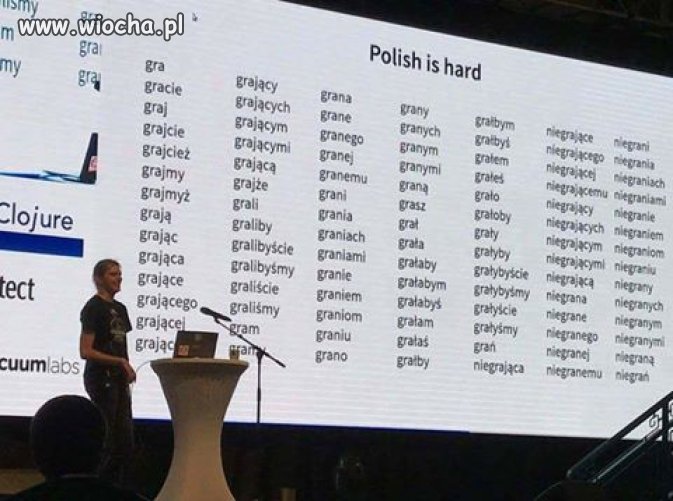Polish is hard