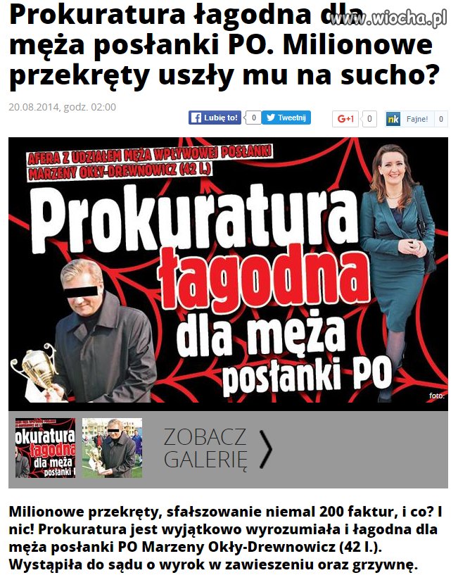 Uszło na sucho.