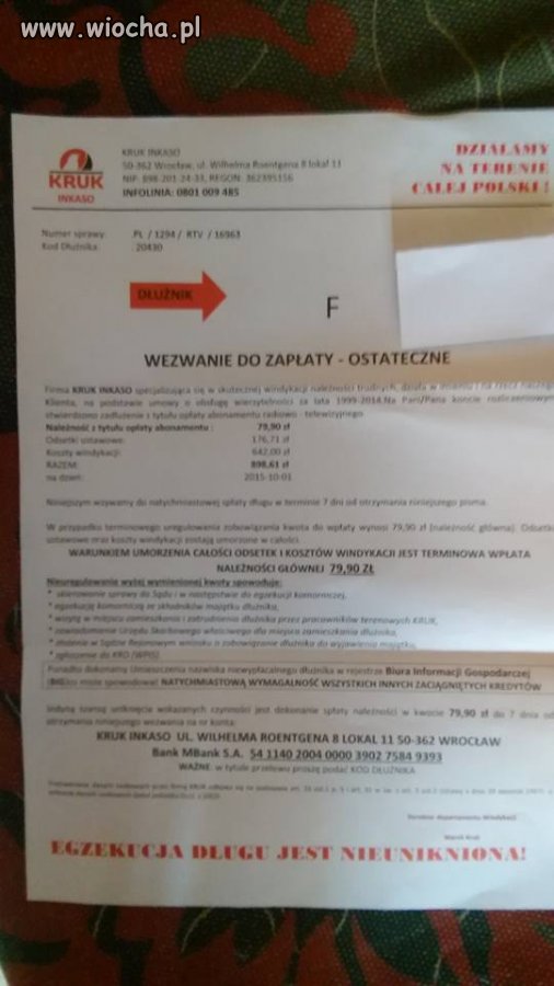 Uwaga na oszustów 