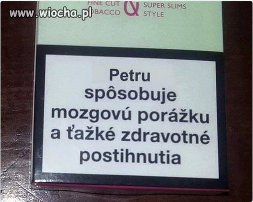 Słowackie papierosy