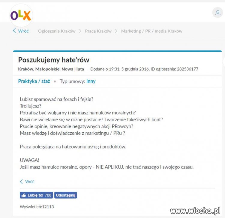 Jest praca...