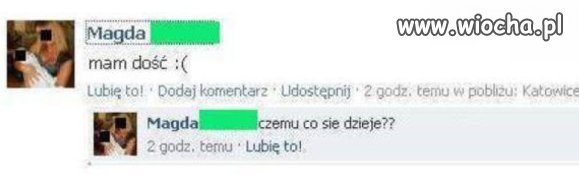 Rozmowa z samą sobą.