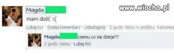 Rozmowa z samą sobą.
