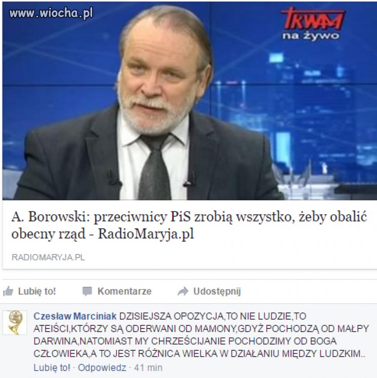 Czesław wyznawca Rydzyka 