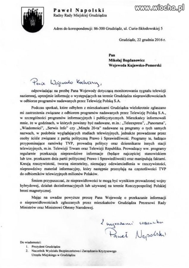 Nieprawidłowości w odbiorze sygnału TVP 