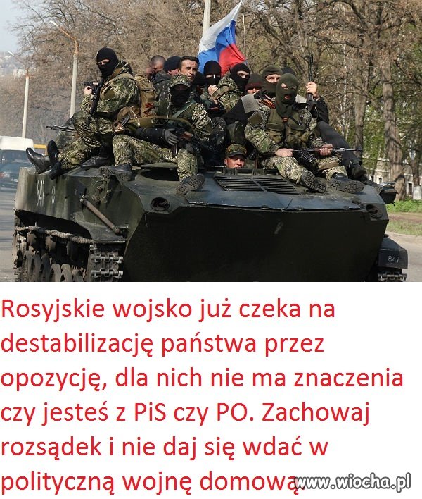Nie idźcie za politykami, nie wychodźcie na ulice