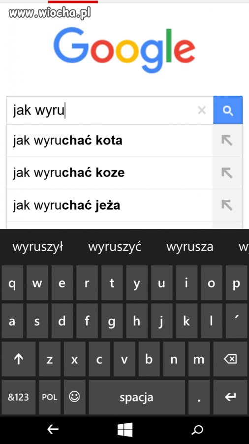Propozycje "Google"