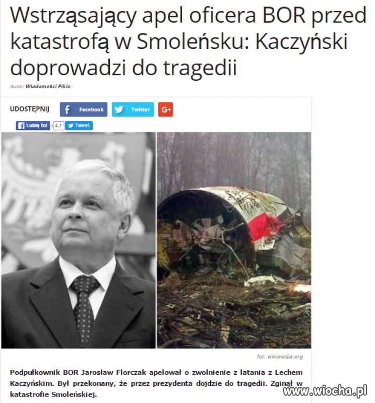 I niestety wykrakał... 