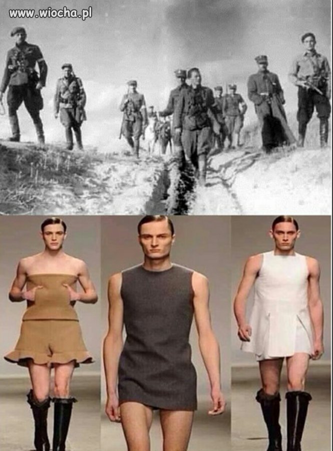 Kiedyś a dziś. Kiedyś strzelali. Dziś albo zrzucą 