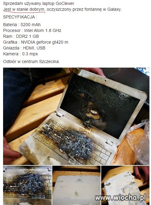 Laptop w stanie dobrym...