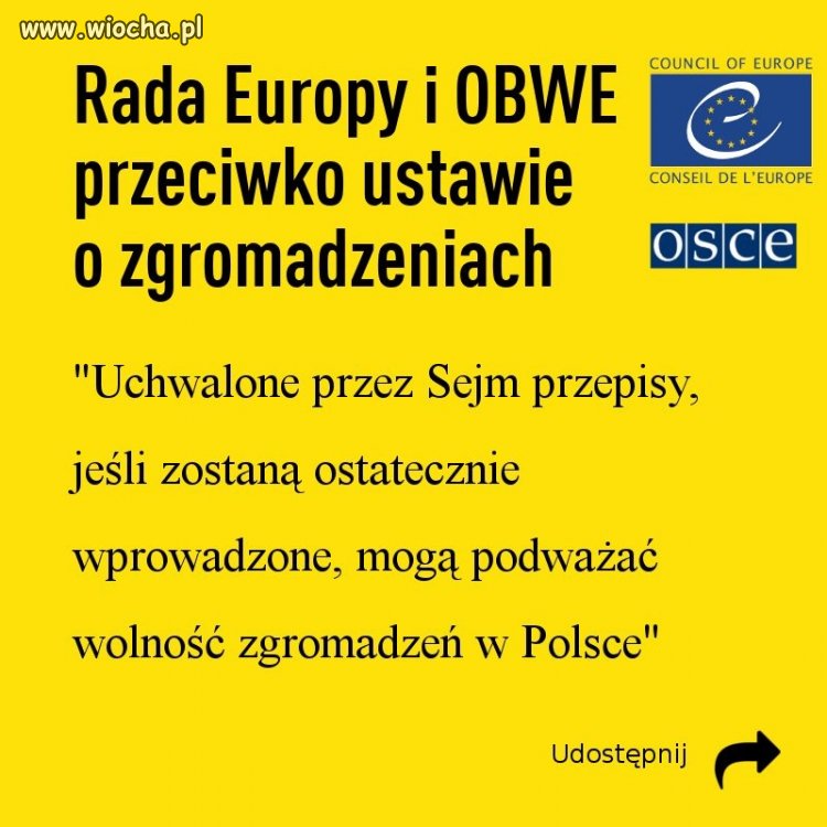 Powolne acz ciągle ograniczanie wolności 