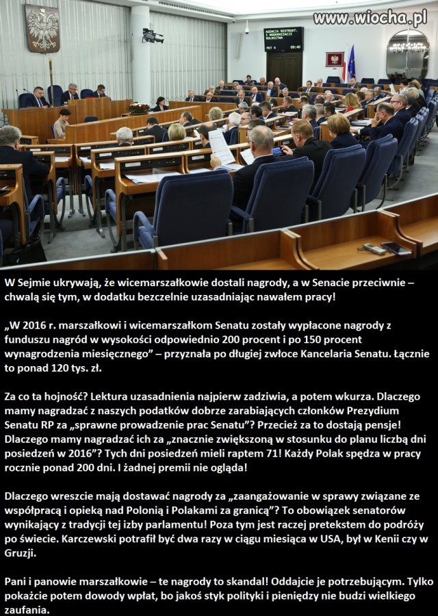 Ciężka jest praca senatora