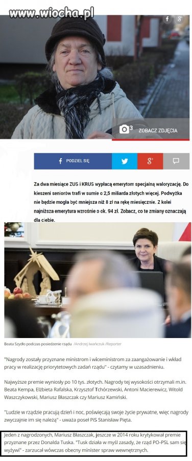 Emeryci vs Rząd