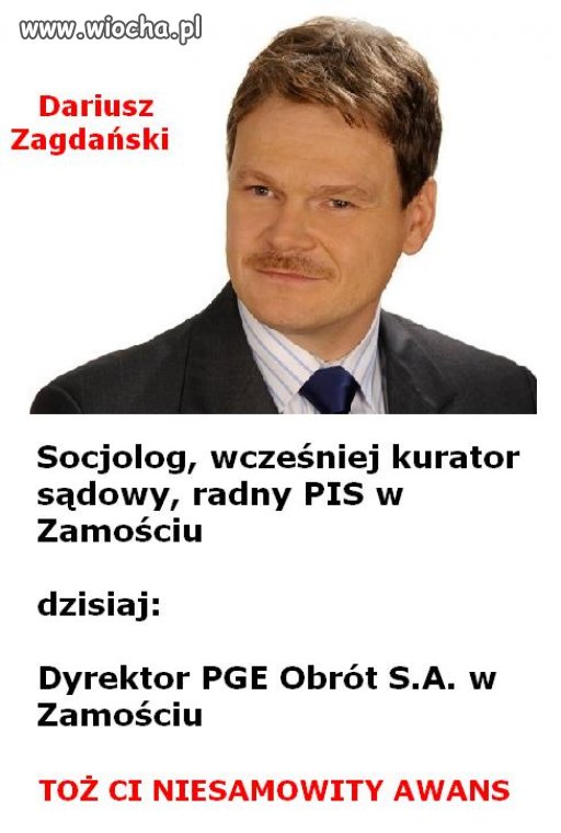 Zapracował na stanowisko.