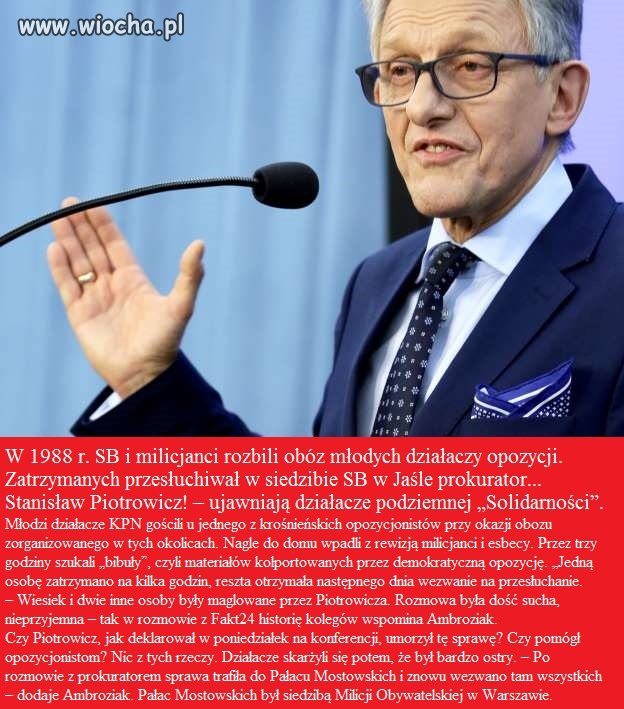 Nowy epizod z życiorysu Piotrowicza