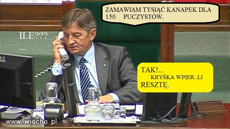 Zamówił nadmiar bo 