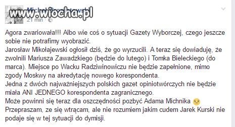 Taka sytuacja. Powiedzą co masz myśleć?