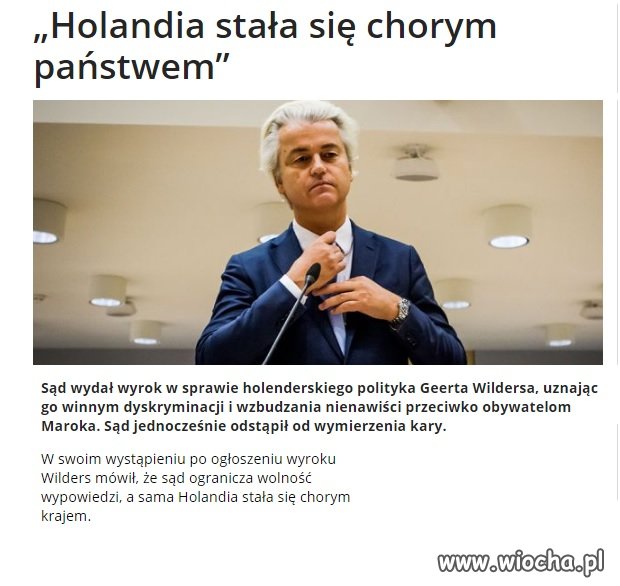 Taki nowoczesny i tolerancyjncyjny kraj!