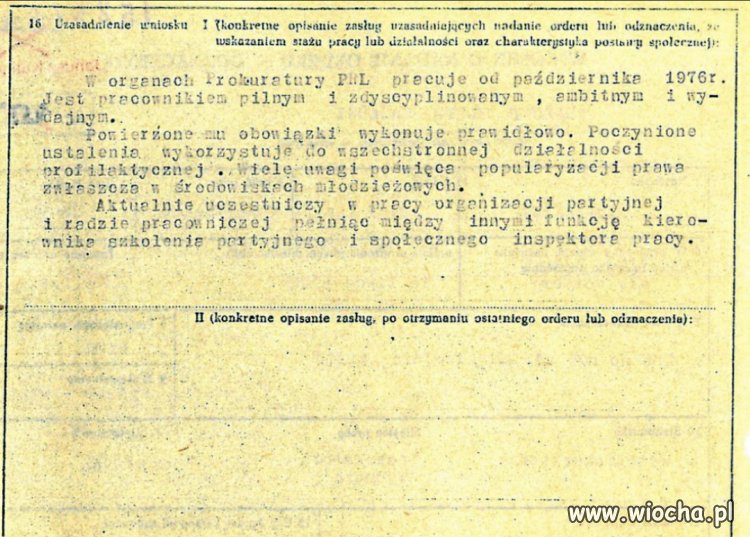 Uzasadnienie przyznania Brązowego Krzyża Zasługi dla Stanisława Piotrowicza
