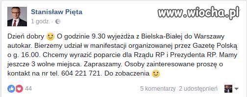 W wiadomości podali, że zjechało kilkanaście